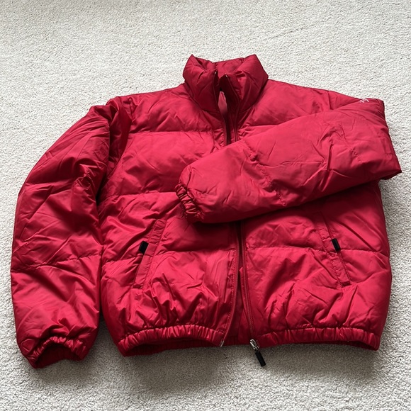 DKNY Jeans puffer jacket XS Red - Picture 8 of 8